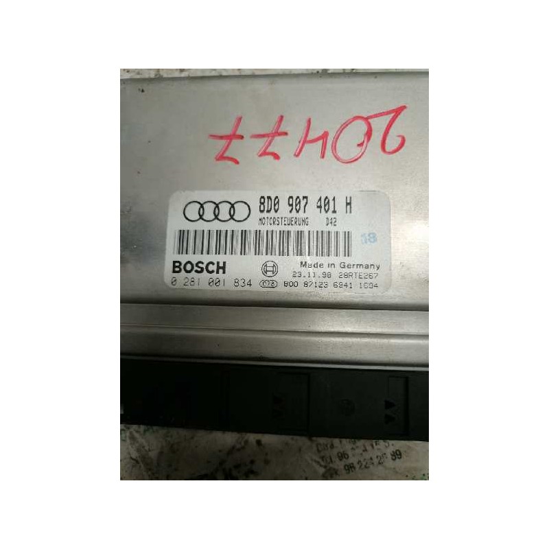Recambio de centralita motor uce para audi a4 avant (b5) 2.5 tdi referencia OEM IAM 0281001834 8D0907401H - Negro 2