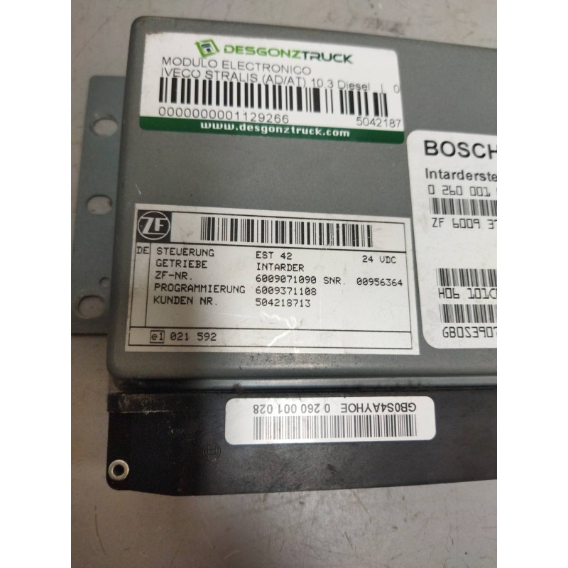 Recambio de modulo electronico para iveco stralis (ad/at) 10.3 diesel referencia OEM IAM 504218713 0260001028 6009371001 - Blanco 2