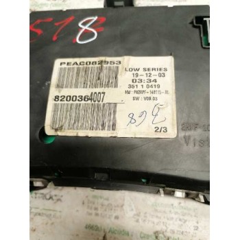 Recambio de cuadro instrumentos para renault megane ii berlina 5p referencia OEM IAM 8200364007  