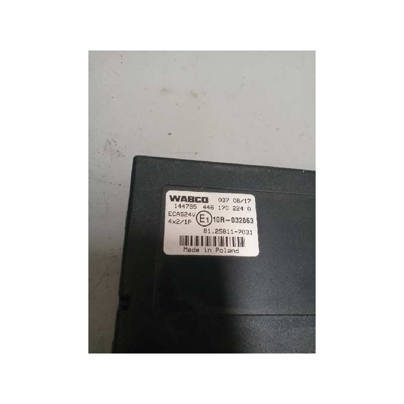 Recambio de modulo electronico para man tgx 18.500 12.4 diesel referencia OEM IAM 81258117031  CENTRALITA ECAS - Blanco 2