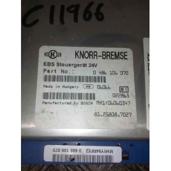 Recambio de modulo electronico para man tg - a 18.xxx 10.5 diesel referencia OEM IAM 81258087027 0486106070 CENTRALITA EBS