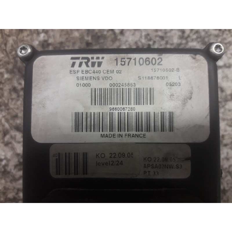 Recambio de abs para peugeot 407 st sport referencia OEM IAM 15710602 232529812325 2