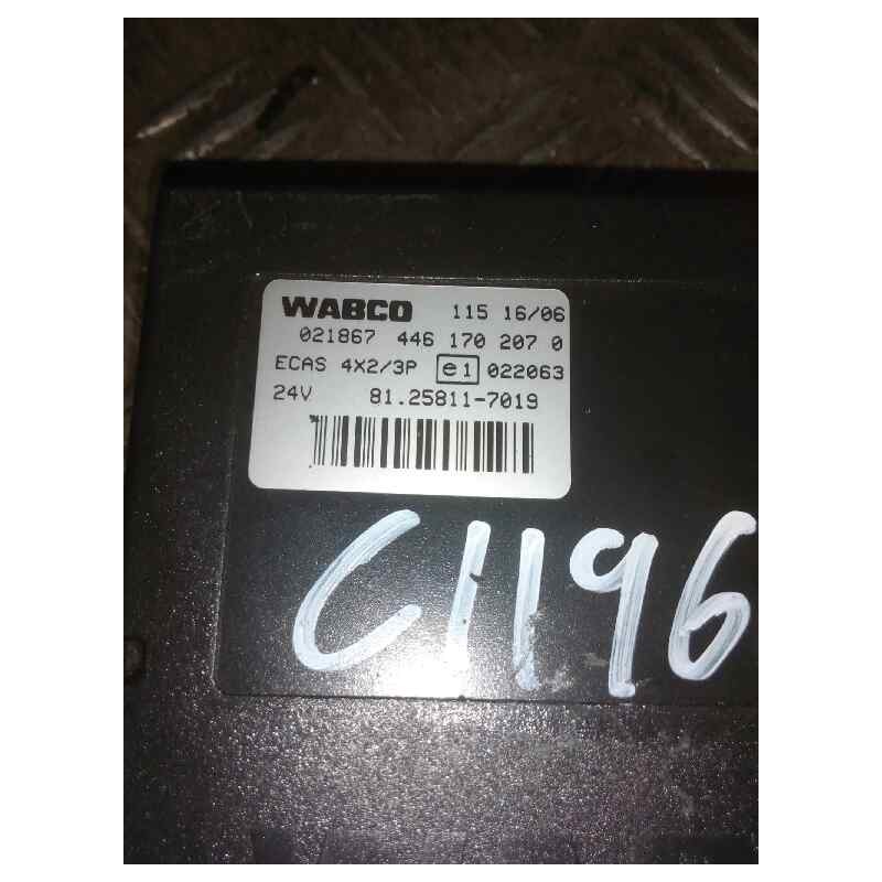 Recambio de modulo electronico para man tg - a 18.430 10.5 diesel referencia OEM IAM 81258117019 4461702070 CENTRALITA ECAS - Blanco 2
