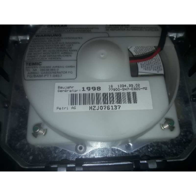 Recambio de airbag delantero izquierdo para honda civic berlina .5 (ma/mb) 1.5 elegance (ma9) referencia OEM IAM 1613349902 7780 3
