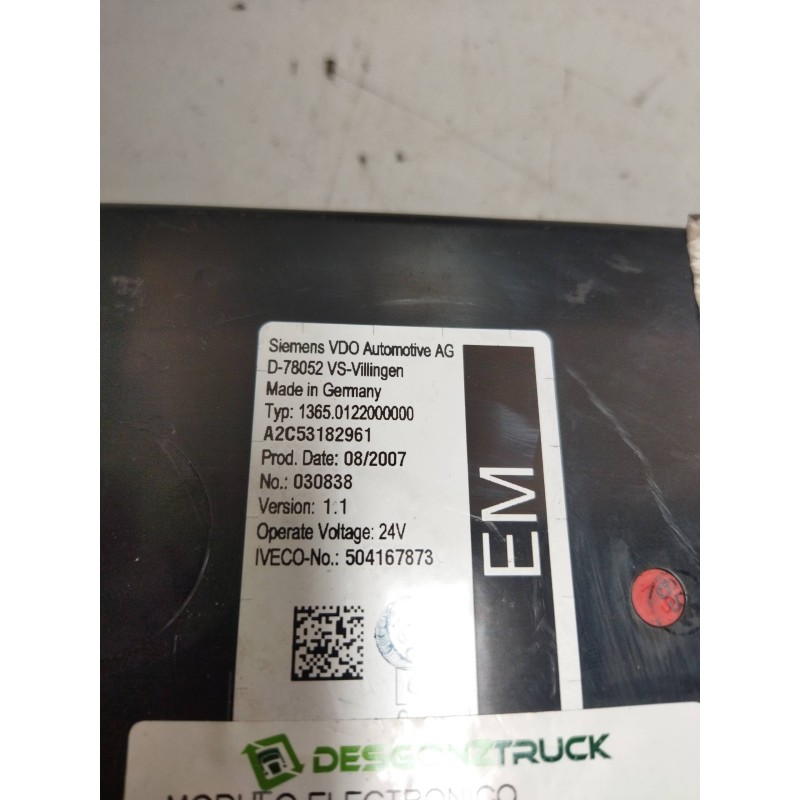 Recambio de modulo electronico para iveco stralis (ad/at) 10.3 diesel referencia OEM IAM 504167873 VERSION:1.1 - Blanco 2