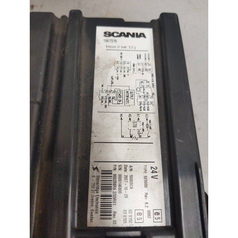 Recambio de tacografo para scania serie p/g/r (l-clase) 11.7 diesel referencia OEM IAM SE5000 REV:6.2 1867376 - Blanco 2