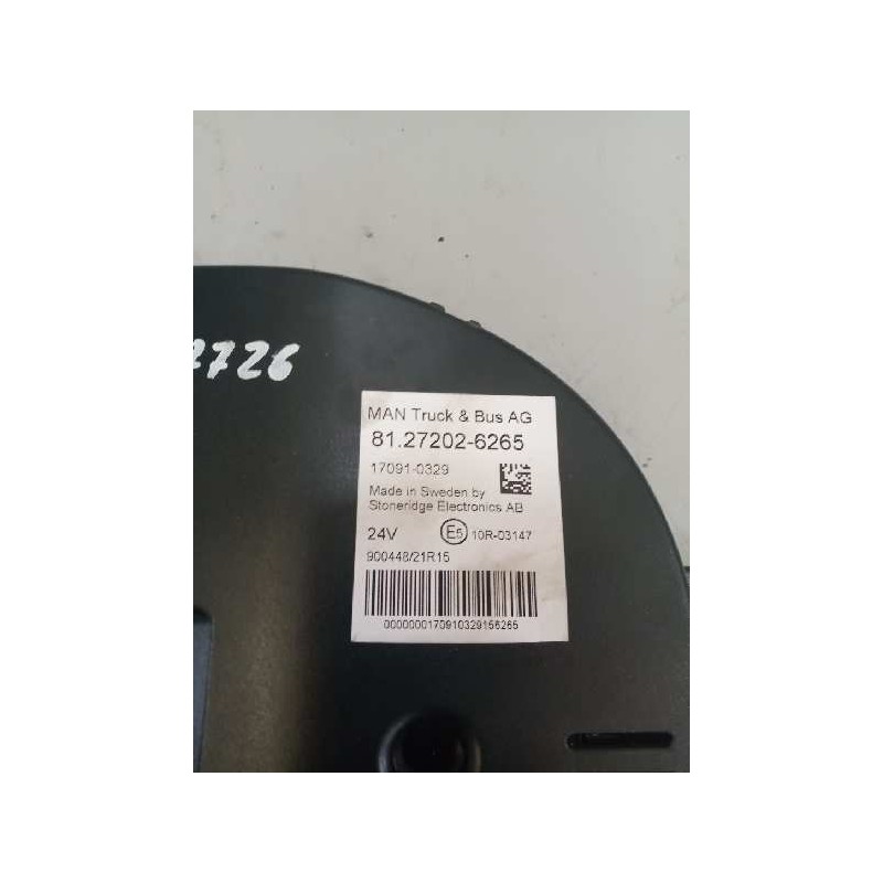 Recambio de cuadro instrumentos para man tgx 18.500 12.4 diesel referencia OEM IAM 81272026265 - Blanco 3