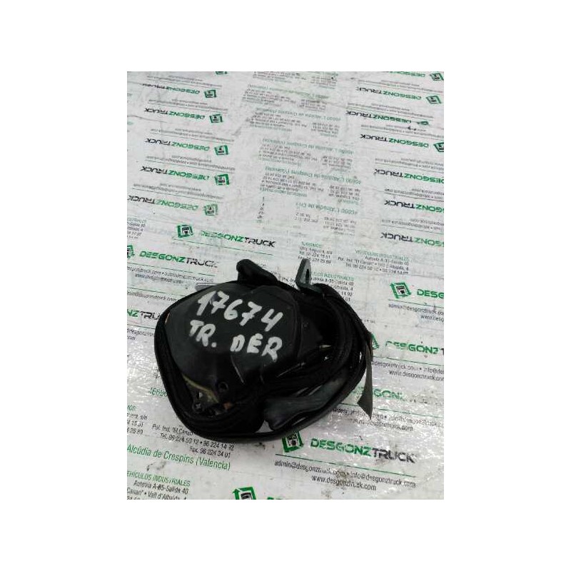 Recambio de cinturon seguridad trasero derecho para peugeot partner (s2) combi pro referencia OEM IAM - Blanco 2