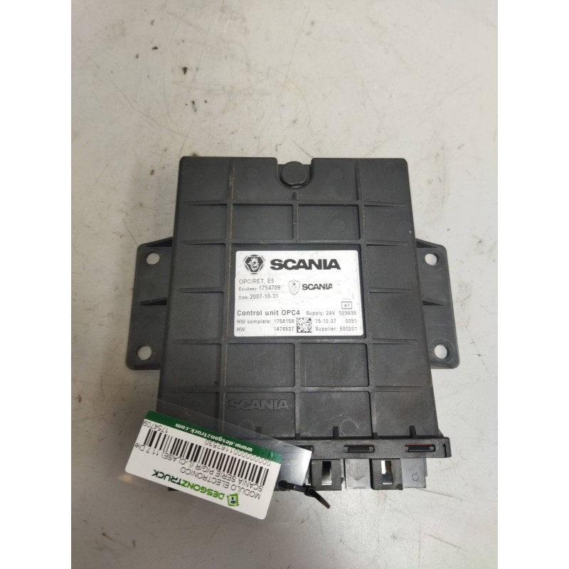 Recambio de modulo electronico para scania serie p/g/r (l-clase) 11.7 diesel referencia OEM IAM 1754709 1758158 CENTRALITA OPC4 - Blanco