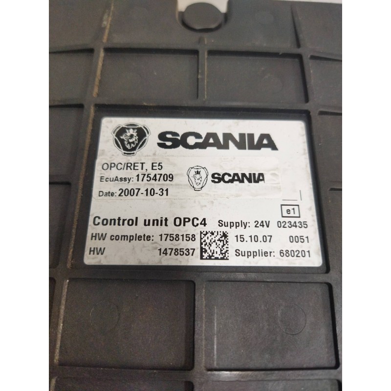 Recambio de modulo electronico para scania serie p/g/r (l-clase) 11.7 diesel referencia OEM IAM 1754709 1758158 CENTRALITA OPC4 - Blanco 2
