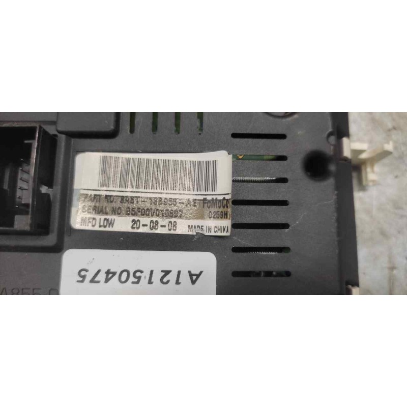 Recambio de pantalla multifuncion para ford fiesta (cb1) ambiente referencia OEM IAM 8A6T18B955AE 3