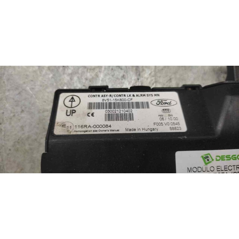 Recambio de modulo electronico para ford fiesta (cb1) ambiente referencia OEM IAM 8V5115K600CF F005V00545 2