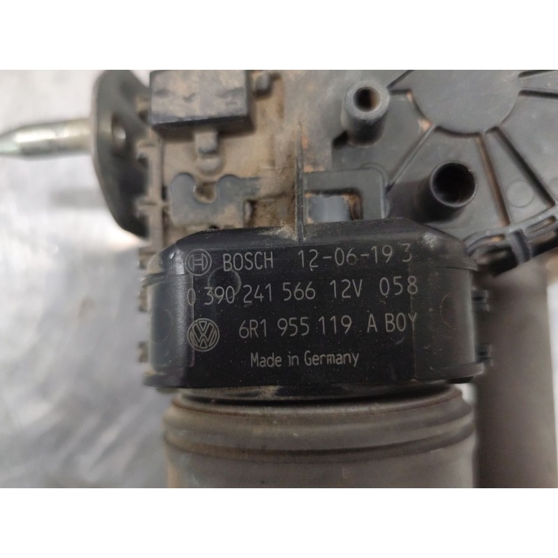 Recambio de motor limpia delantero para volkswagen polo v (6r1, 6c1) 1.6 tdi referencia OEM IAM 0390241566  6R1955119 - Negro 2
