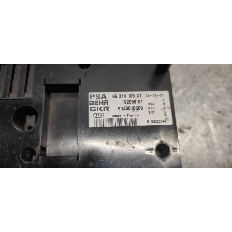 Recambio de mando climatizador para citroën xsara picasso 2.0 hdi cat (rhy / dw10td) referencia OEM IAM 96314105XT 3