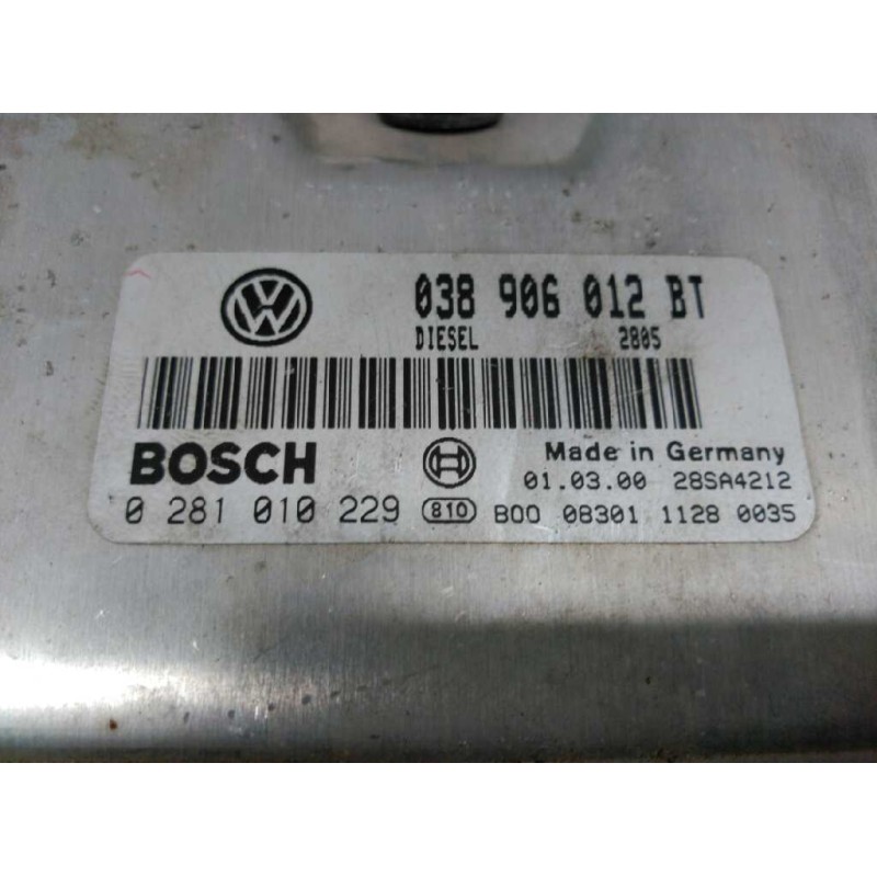 Recambio de centralita motor uce para seat leon (1m1) signo referencia OEM IAM 038906012BT 0281010229 BOSCH - Amarillo 2