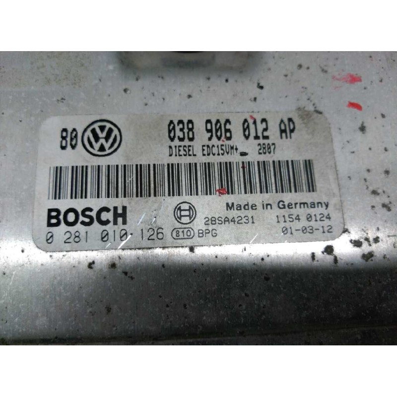 Recambio de centralita motor uce para volkswagen golf iv berlina (1j1) básico referencia OEM IAM  0281010126 BOSCH - Blanco 3