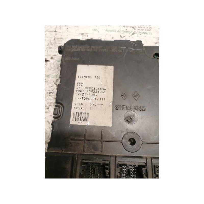 Recambio de caja reles / fusibles para renault megane ii berlina 5p referencia OEM IAM 8200306434 8200326031 - Azul 2