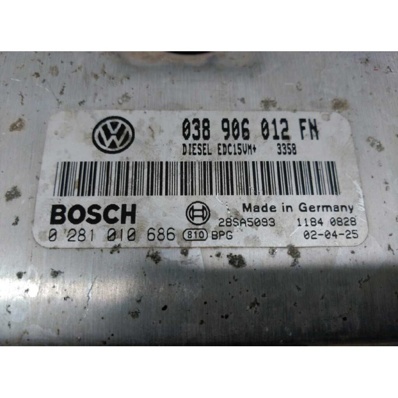 Recambio de centralita motor uce para seat leon (1m1) signo referencia OEM IAM 038906012FN 0281010686 BOSCH 2