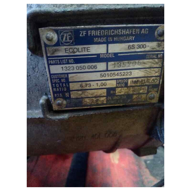 Recambio de caja cambios para renault mascott fg 130. 35/55/65 cabina individual referencia OEM IAM 6S300 1323050006 5010545223 - Blanco 3
