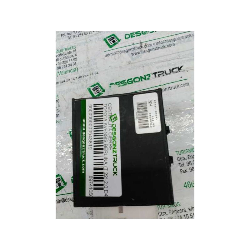 Recambio de centralita cierre para toyota avensis berlina (t 22) 2.0 d4-d luna (4-ptas.) referencia OEM IAM 8974105041 - Verde 2