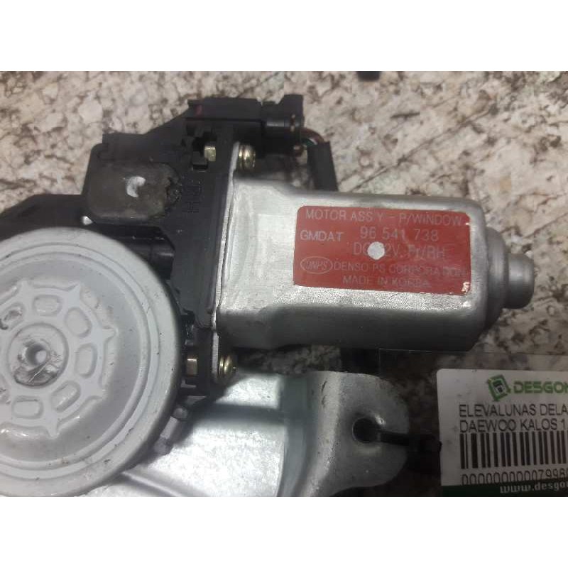 Recambio de elevalunas delantero derecho para daewoo kalos 1.4 sr referencia OEM IAM 96541738 2 PINS 2
