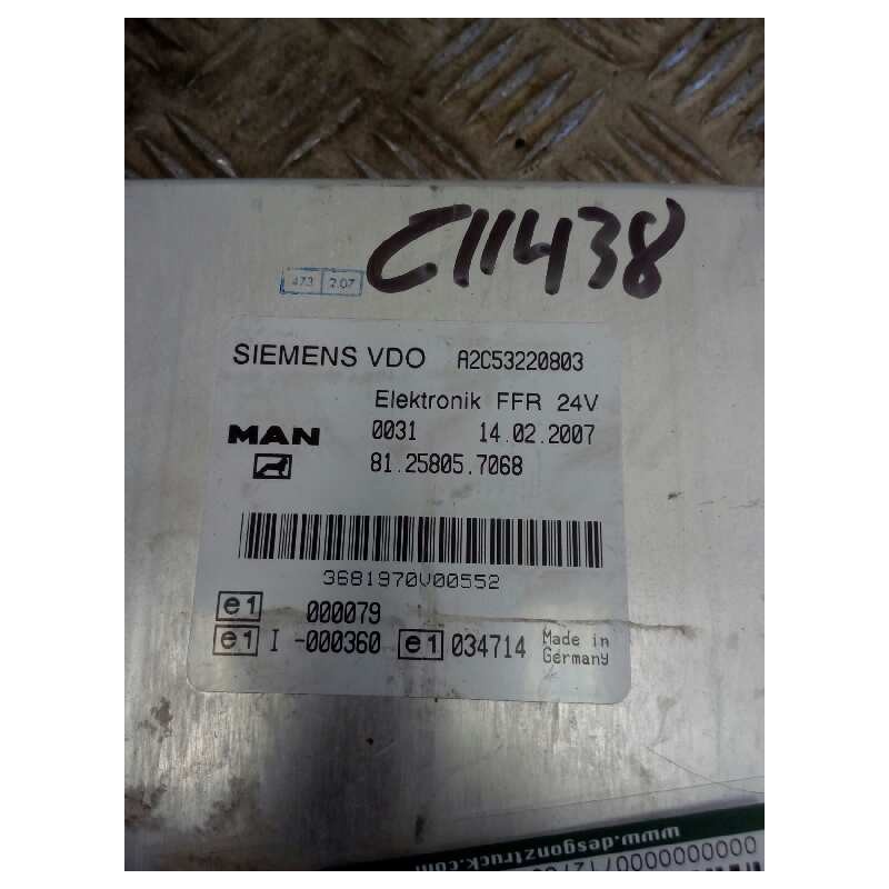 Recambio de modulo electronico para man tg - a 18.410 12.0 diesel referencia OEM IAM 81258057068 2