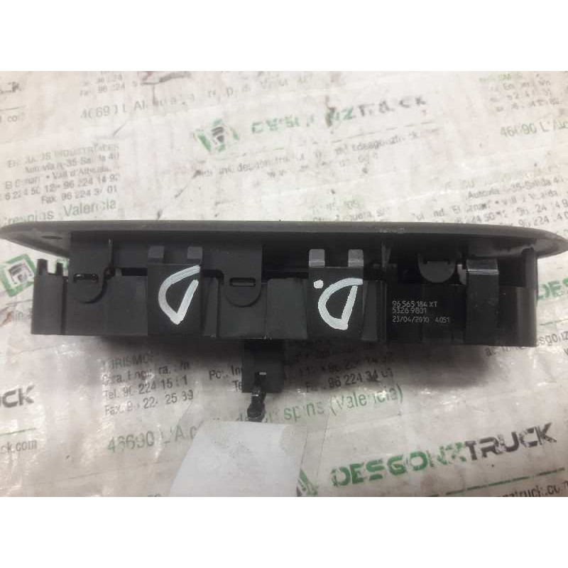 Recambio de mando elevalunas delantero derecho para peugeot 308 confort referencia OEM IAM 96565184XT 53269801 4 PINS - Negro 2