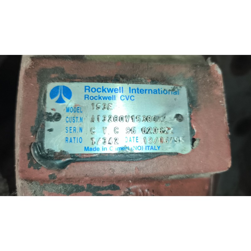 Recambio de grupo para iveco eurotech (mt) fg  180 e 27 larga distancia referencia OEM IAM 153E A13200V1530342 RATIO:1/342/12X41 2