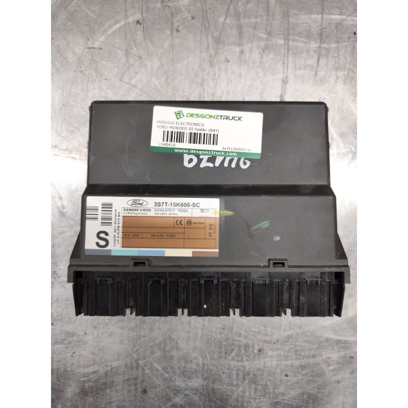 Recambio de modulo electronico para ford mondeo iii sedán (b4y) 2.0 16v referencia OEM IAM 3s7t15k600-sc  