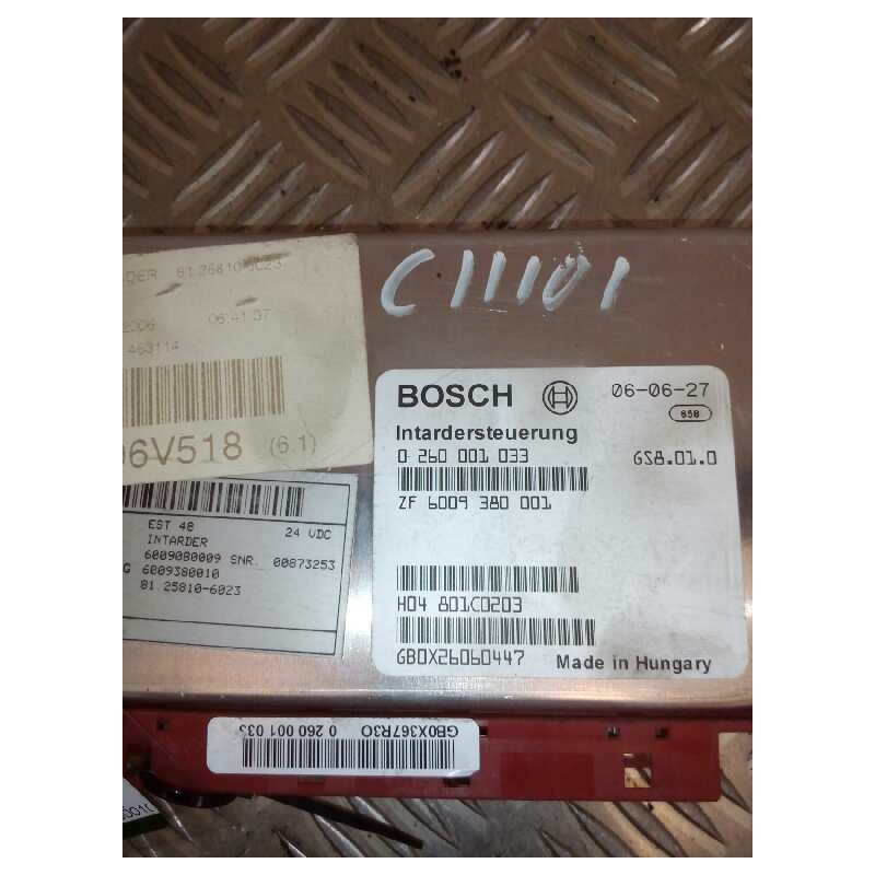 Recambio de modulo electronico para man tg - a 18.480 fg / bb (e3/e4) l referencia OEM IAM 0260001033 6009380001 CENTRALITA INTA - Blanco 2