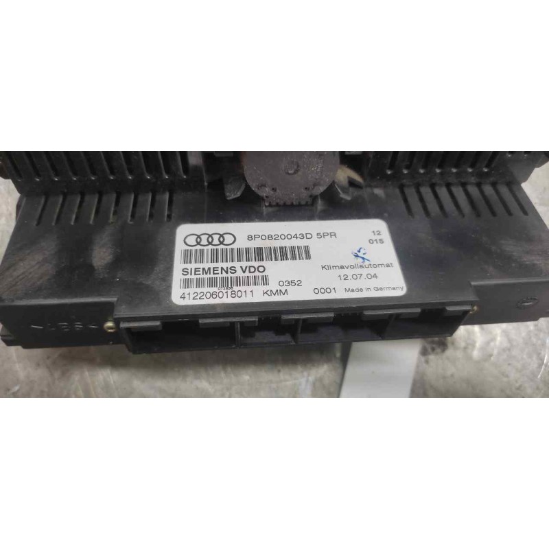 Recambio de mando climatizador para audi a3 (8p) 1.6 ambiente referencia OEM IAM 8P0820043D 412206018011 - Negro 3