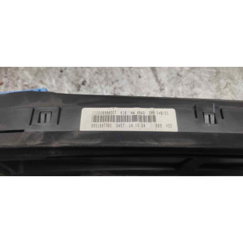 Recambio de cuadro instrumentos para citroën xsara picasso 1.8 16v sx referencia OEM IAM 9651667380 110008966007 - Azul 2