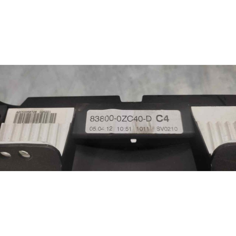 Recambio de cuadro instrumentos para toyota auris active referencia OEM IAM 838000ZC40DC4 A2C53358728026221 2
