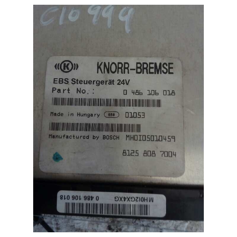 Recambio de modulo electronico para man tg - a 18.410 12.0 diesel referencia OEM IAM 81258087004 0486106018 CENTRALITA EBS - Azul 2