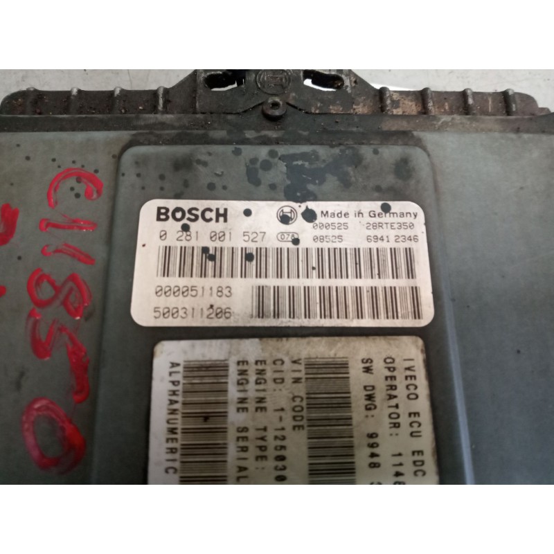 Recambio de centralita motor edc para iveco eurocargo referencia OEM IAM 500311206  0281001527 - Blanco 3