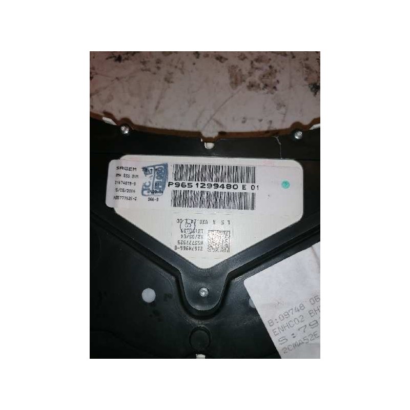 Recambio de cuadro instrumentos para peugeot 307 break / sw (s1) sw clim referencia OEM IAM 9651299480 216748799 3