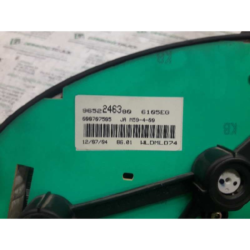 Recambio de cuadro instrumentos para citroën berlingo 2.0 hdi sx familiar referencia OEM IAM 9652246380 - Gris 4