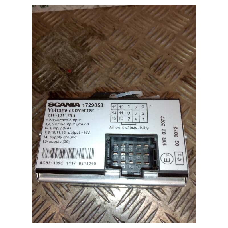 Recambio de modulo electronico para scania serie p/g/r (l-clase) fsa r620 (4x2) largo cr 19 a referencia OEM IAM 1729858 CONVERT - Blanco