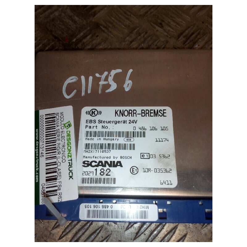 Recambio de modulo electronico para scania serie p/g/r (l-clase) fsa r620 (4x2) largo cr 19 a referencia OEM IAM 0486106105 2029 - Blanco 2