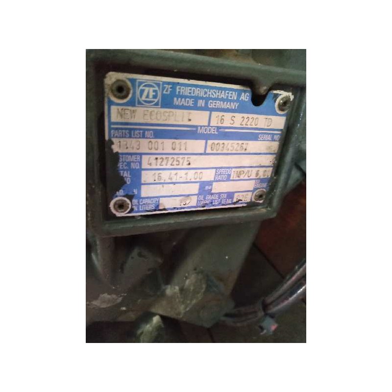 Recambio de caja cambios para iveco stralis (as) 10.3 diesel referencia OEM IAM 16S2220TD 1343001611 41272575 - Blanco 6