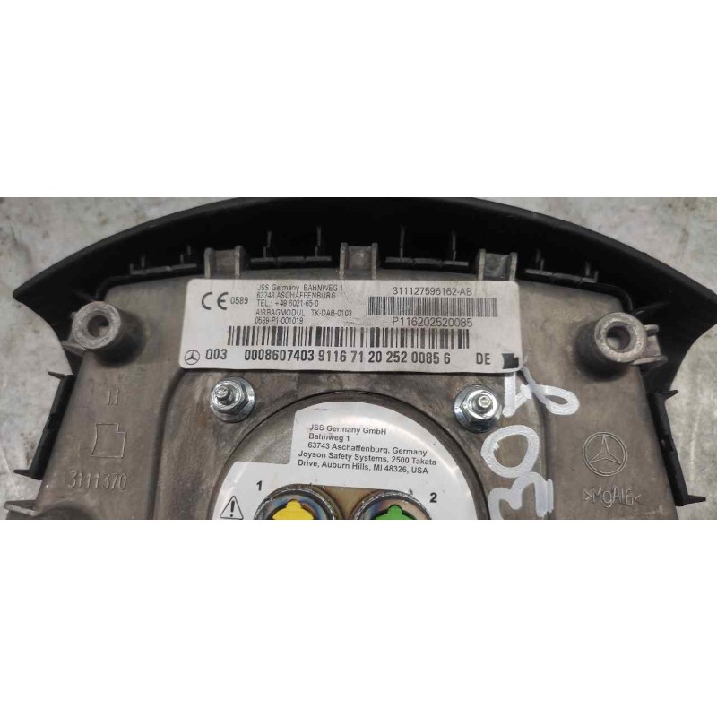 Recambio de airbag delantero izquierdo para mercedes-benz clase a (w169) a 170 (169.032) referencia OEM IAM 0008607403 3