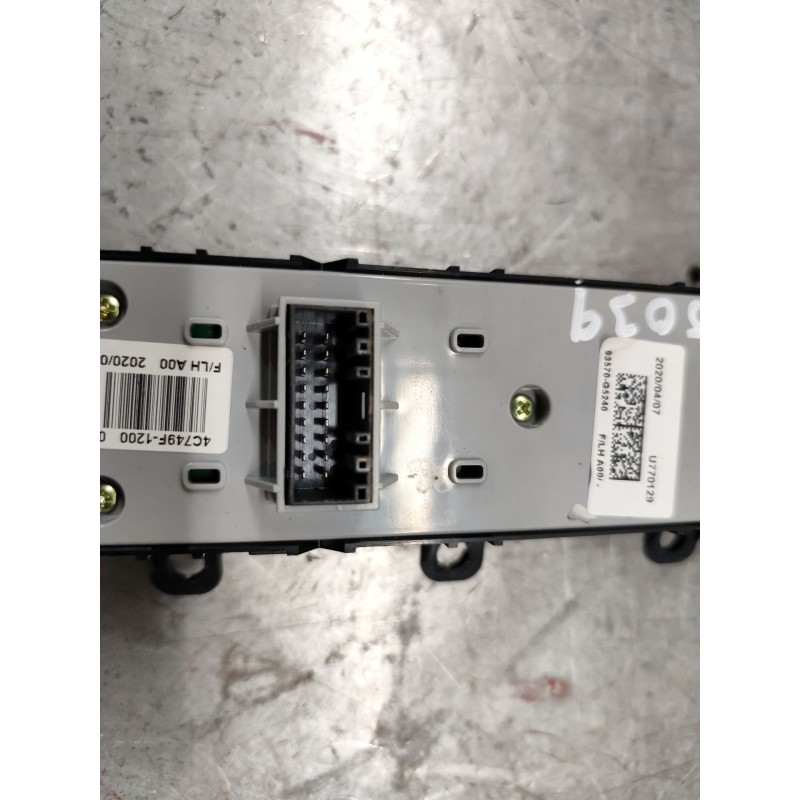 Recambio de mando elevalunas delantero izquierdo para kia niro i (de) e-niro referencia OEM IAM 93570g5240 - Blanco 3