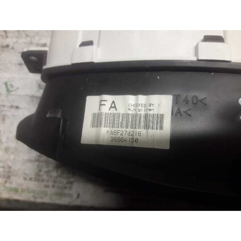 Recambio de cuadro instrumentos para chevrolet matiz s referencia OEM IAM 96664150 FA6F270216 20 PINS - Azul 2
