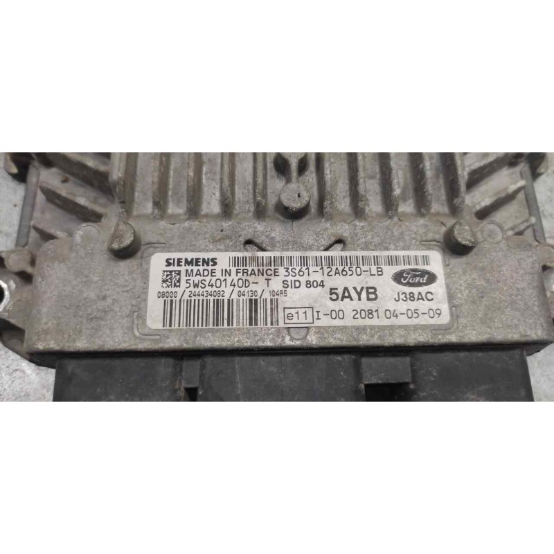 Recambio de centralita motor uce para ford fiesta (cbk) ambiente referencia OEM IAM 3S6112A650LB 5WS40140D - Gris 2