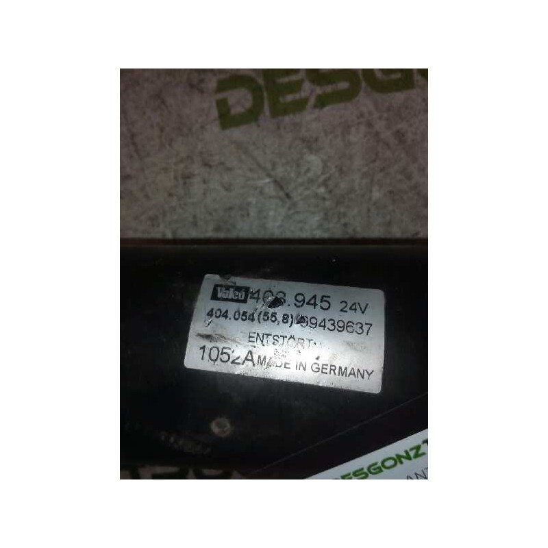 Recambio de motor limpia delantero para man g 90 (tipo lo1/lo2/lo4 dsd.8.87) 10.150 caja abierta referencia OEM IAM 403945 99439 - Blanco 2