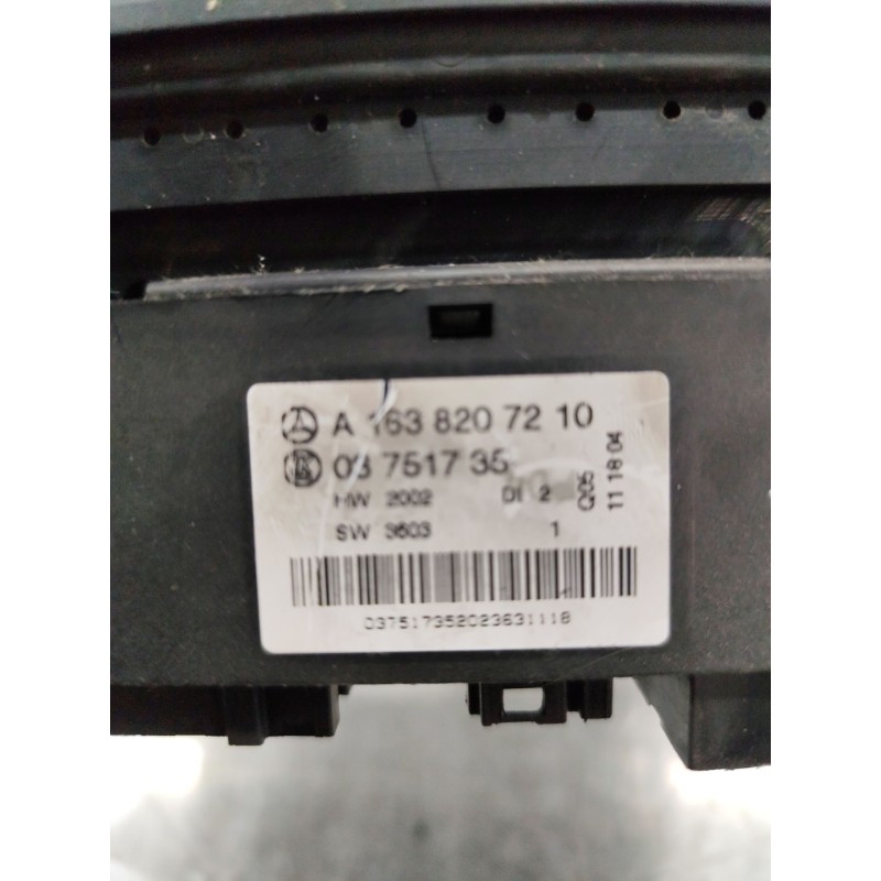Recambio de mando multifuncion para mercedes-benz clase m (w163) ml 270 cdi (163.113) referencia OEM IAM A1638207210 - Negro 2