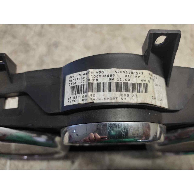 Recambio de cuadro instrumentos para peugeot 207 xs pack referencia OEM IAM 9682904980 A2C53190342 - Negro 2