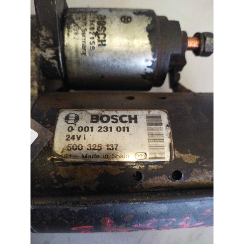 Recambio de motor arranque para iveco eurocargo referencia OEM IAM 500325137 0001231011 BOSCH - Blanco 2