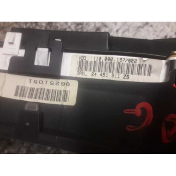 Recambio de cuadro instrumentos para opel astra g berlina club referencia OEM IAM 24451511ZS 110080157002 