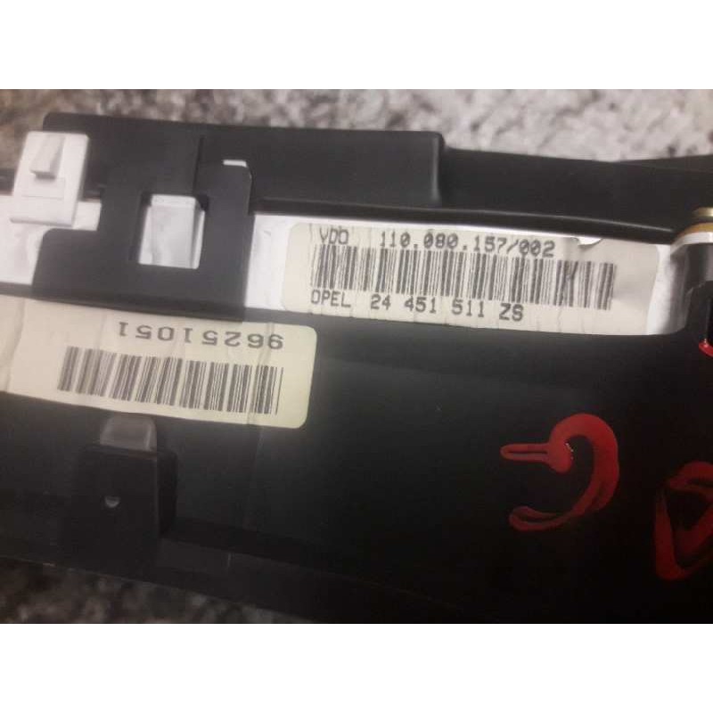 Recambio de cuadro instrumentos para opel astra g berlina club referencia OEM IAM 24451511ZS 110080157002 2